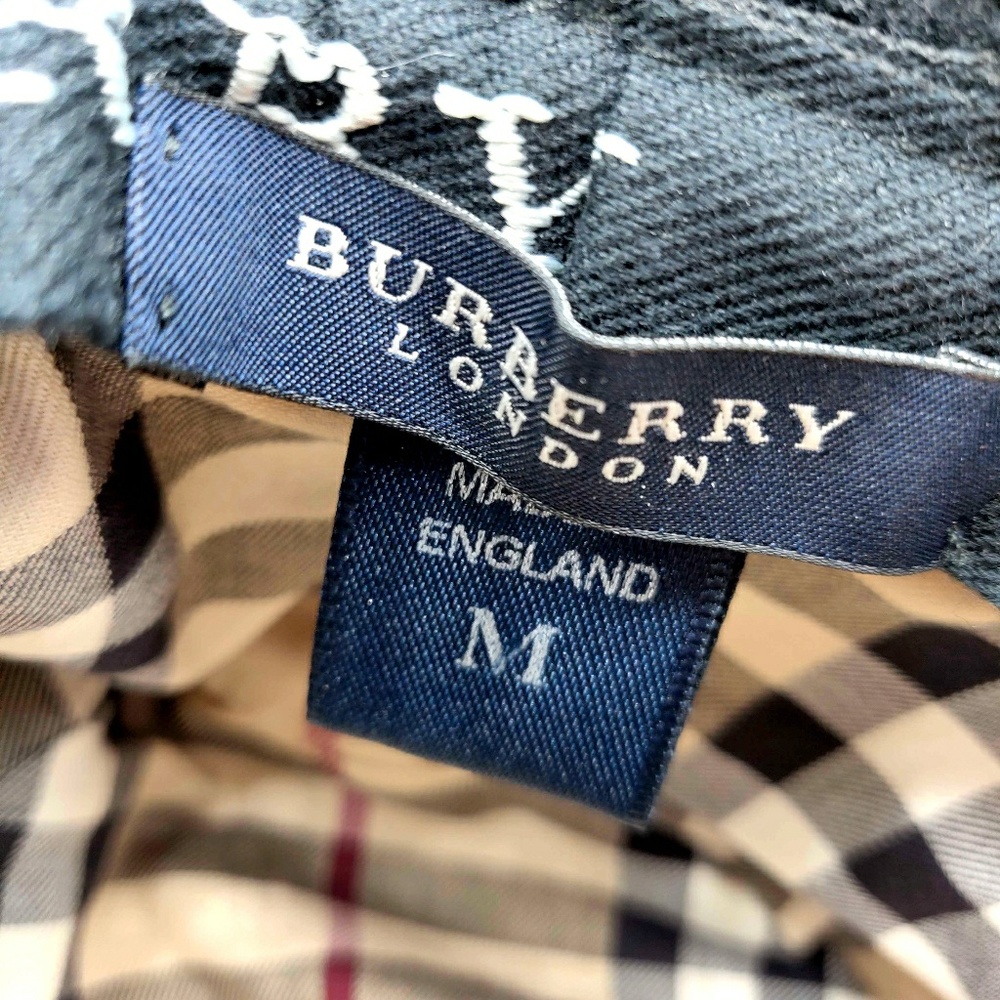 BURBERRY London Black Wool Bucket Hat Medium